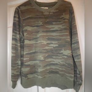 Wallflower Green Camouflage Crewneck Sweater